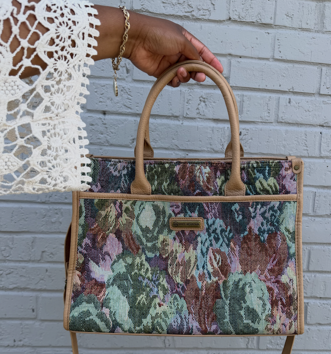 Floral Tapestry Handbag