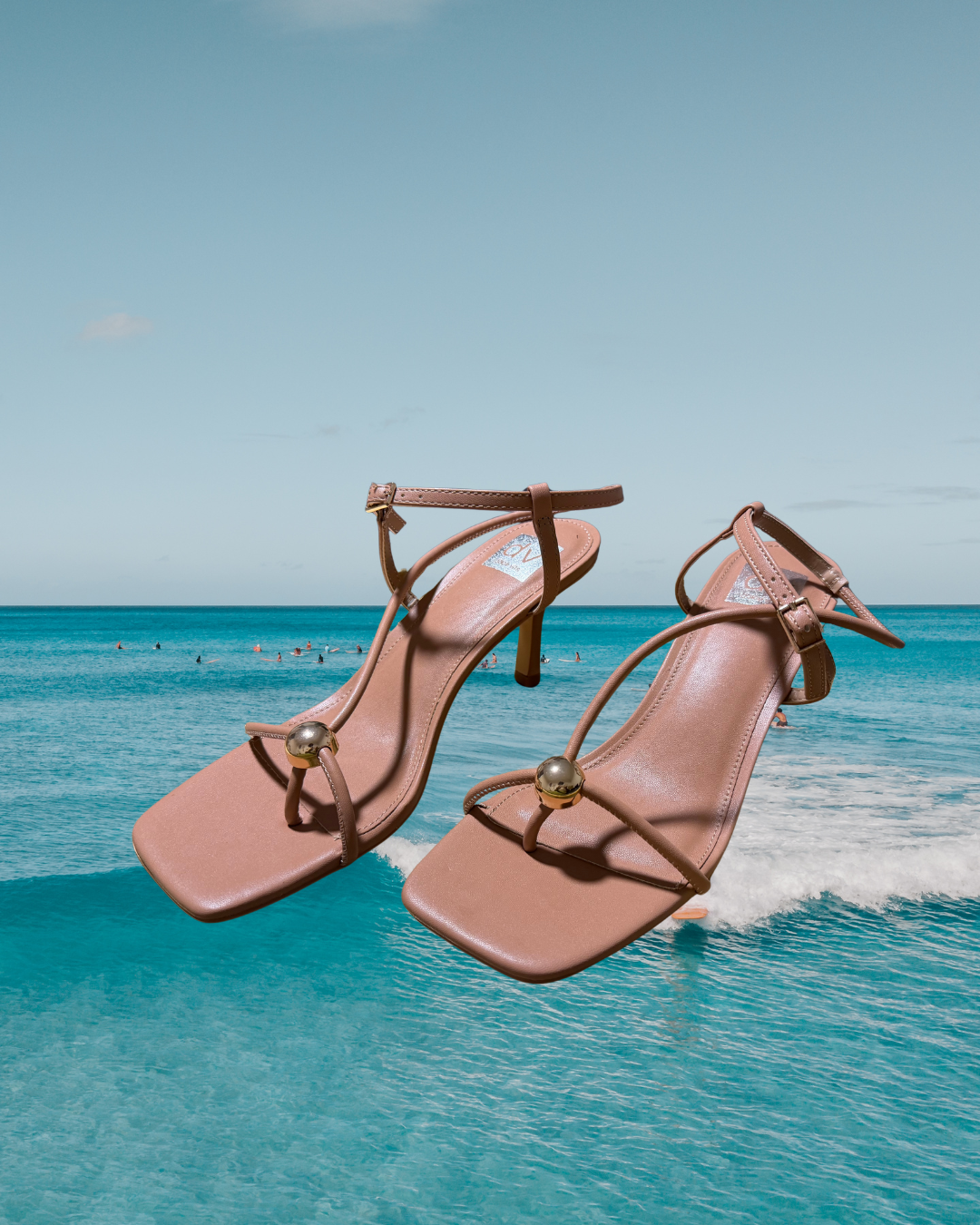 Strappy Kitten Heels (SZ 10)