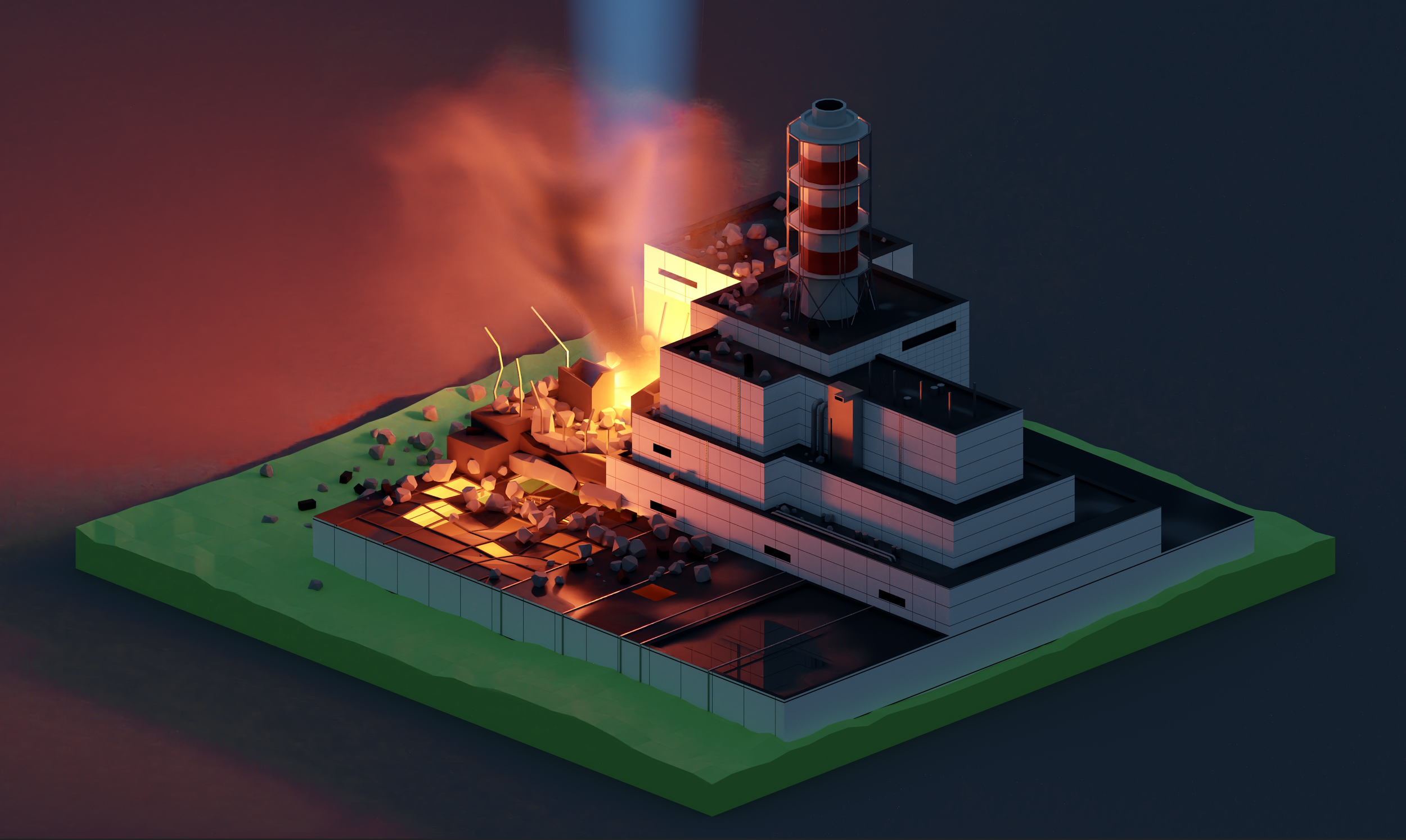 Chernobyl at Night