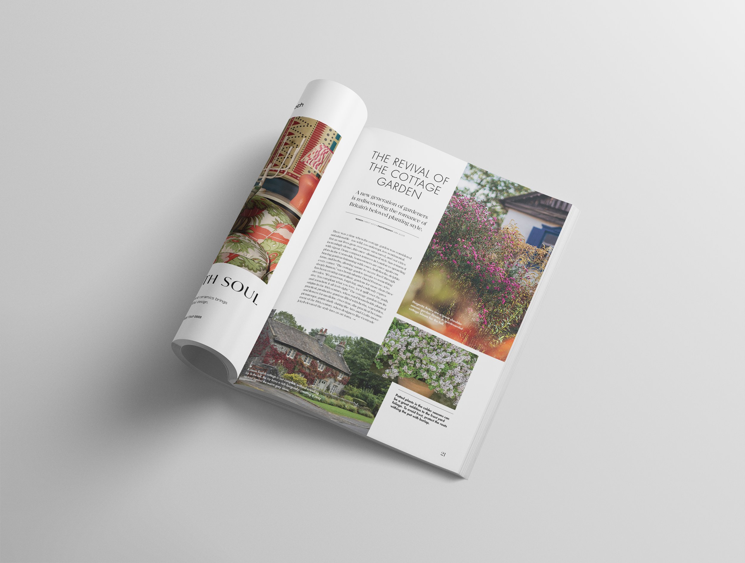 Mockup showing the title page of a mini-feature section