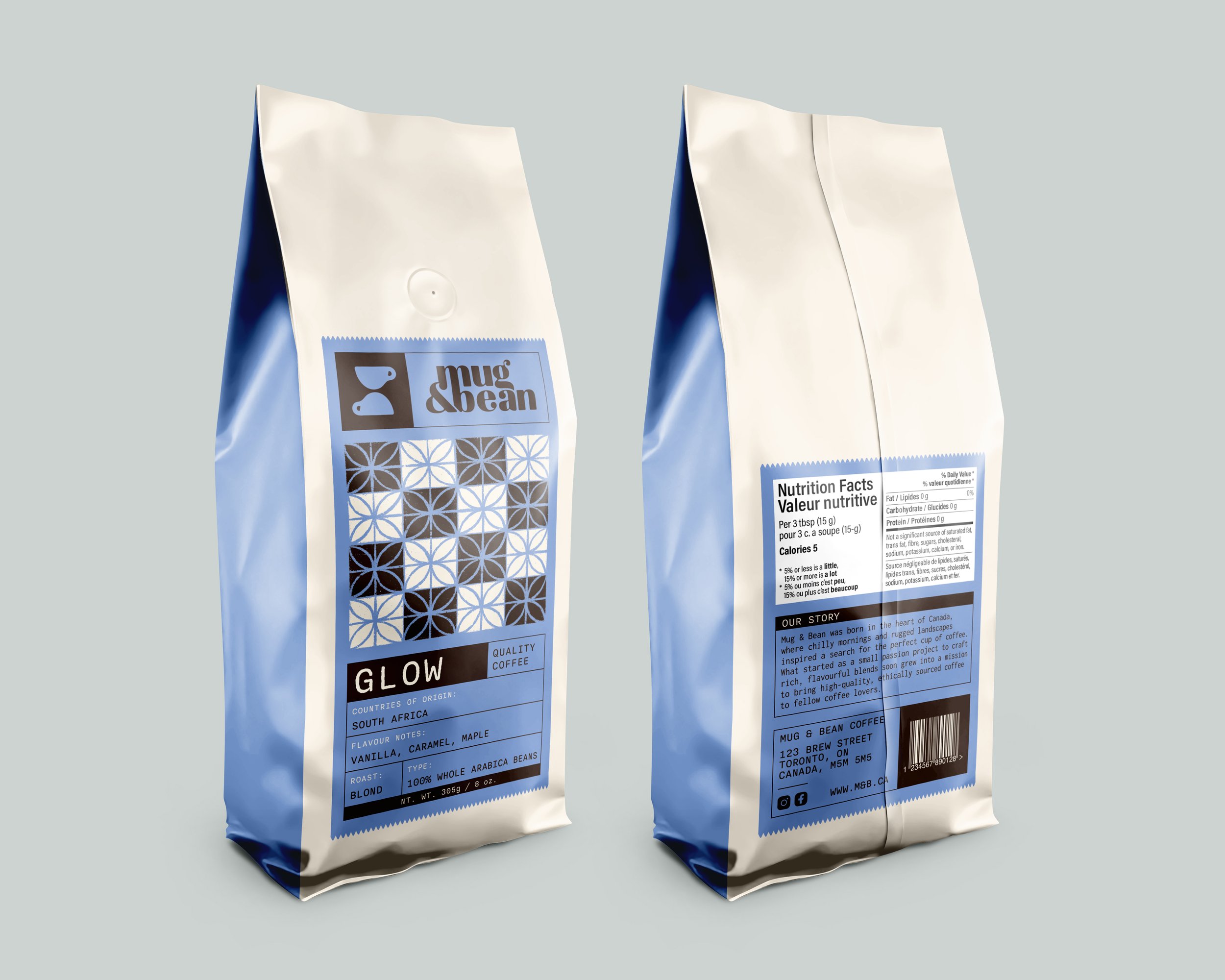 Final label and packaging mockups