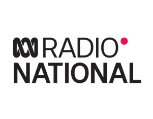 Radio National logo featuring the ABC logo, the words 'Radio National,' and a red dot.