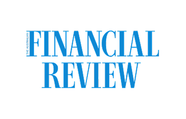 Logo of The Financial Review, featuring the publication's name in blue text on a white background.