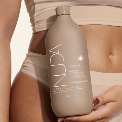 Rapid rinse spray tanning option