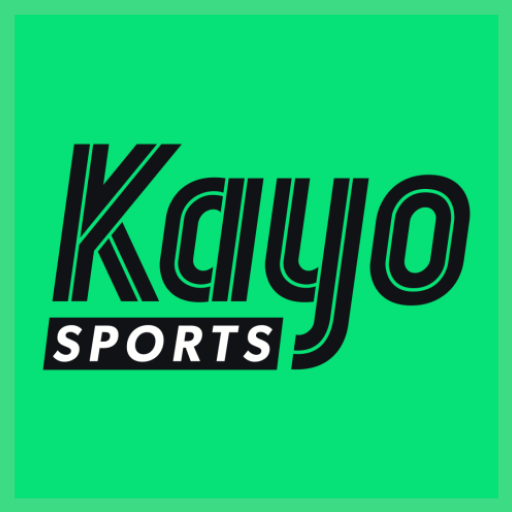 Kayo Sports logo with a green background, black and white text.