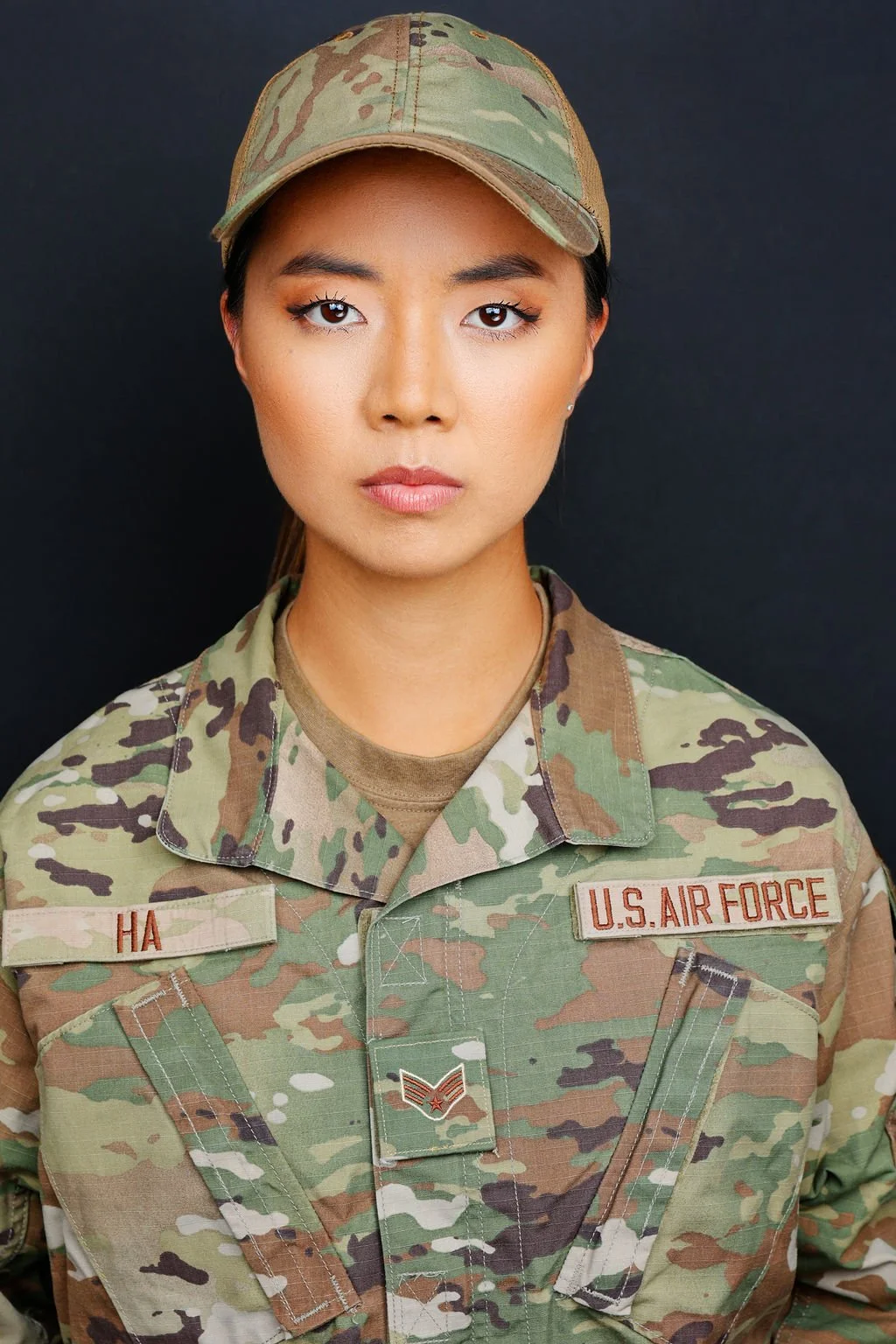 Candyce Ha commercial headshot for U.S. Air Force