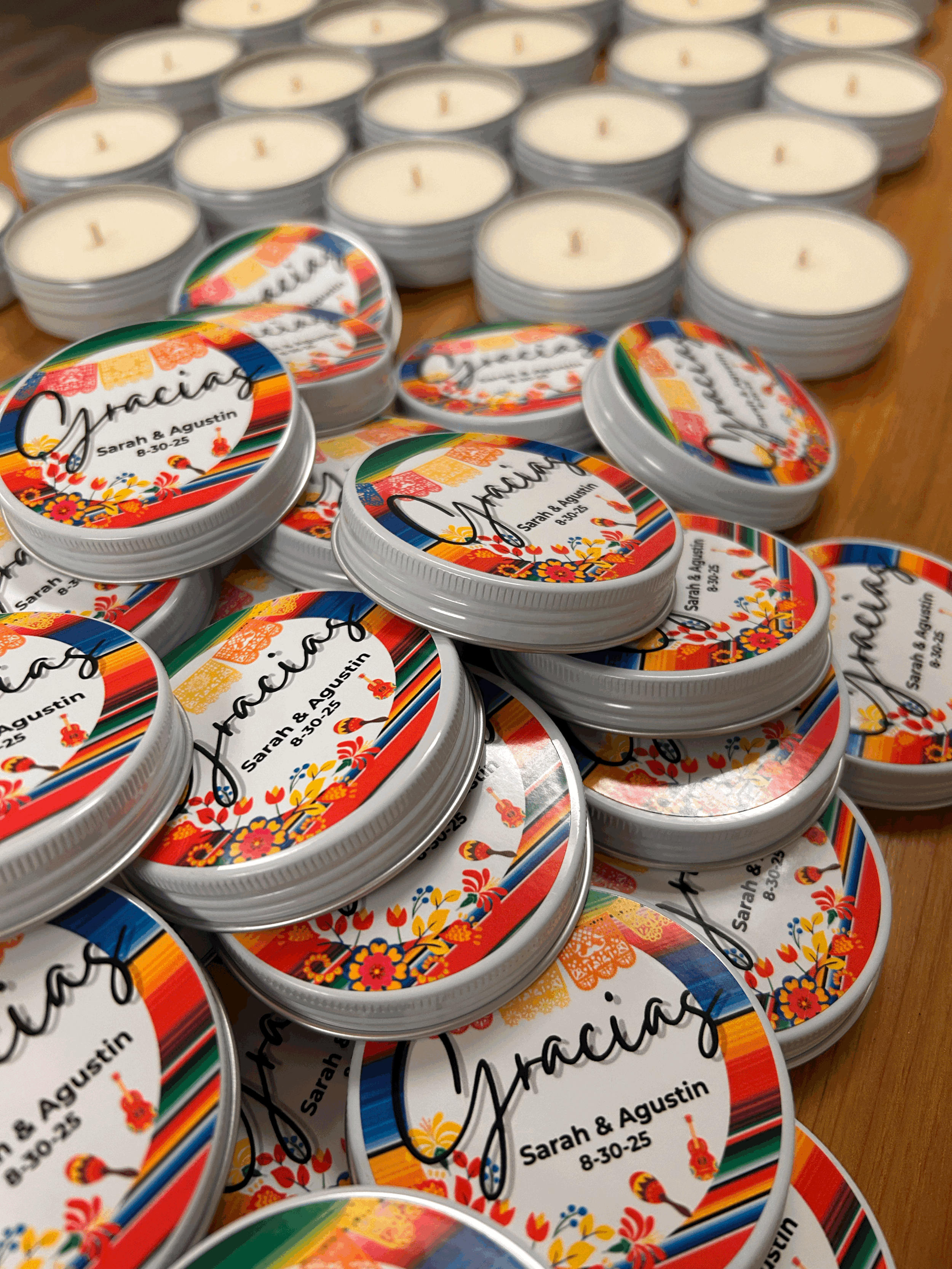 Custom Keepsake Candles