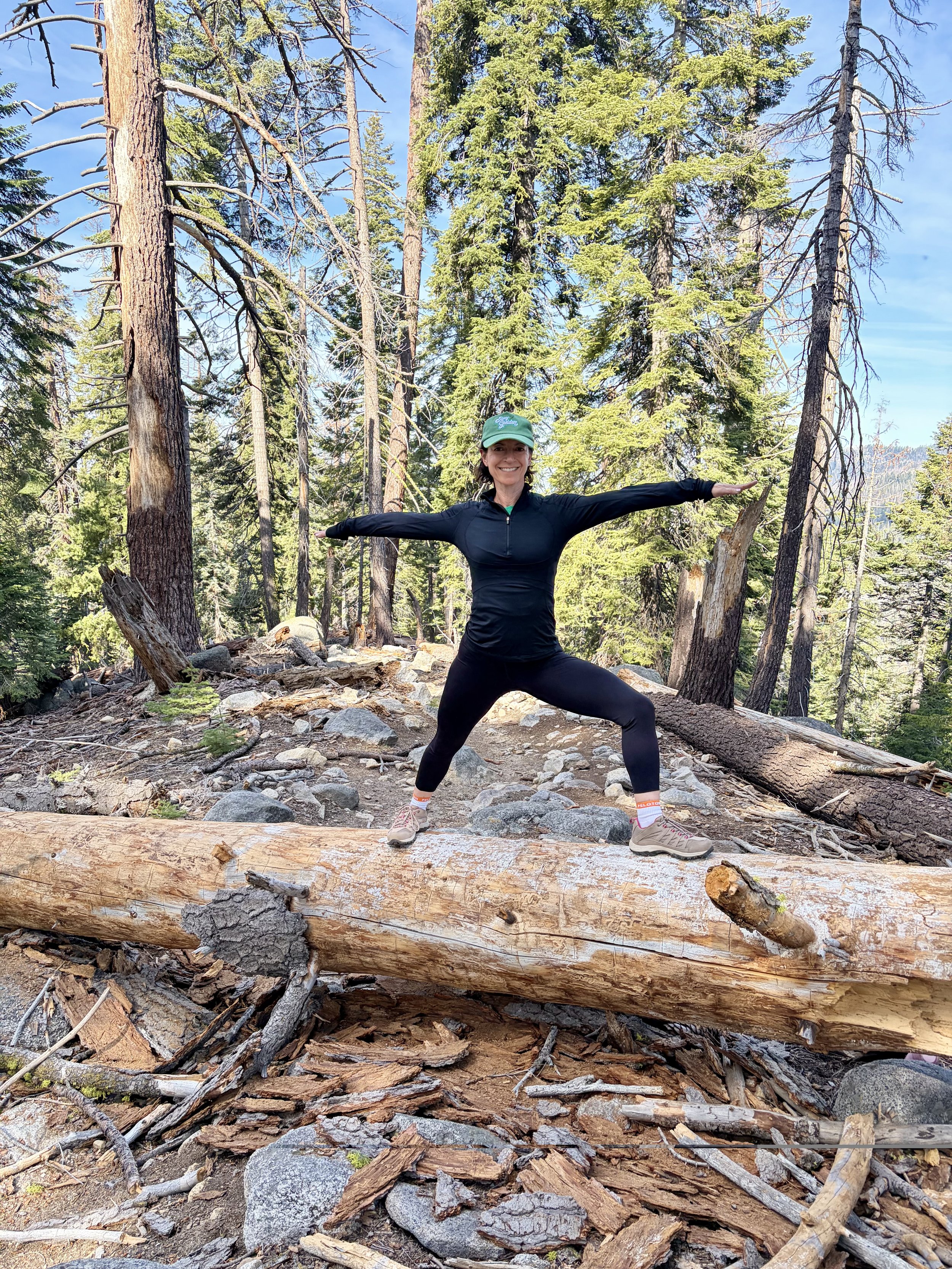 Yoga instructor Ali Kamen practicing in Westlake Village