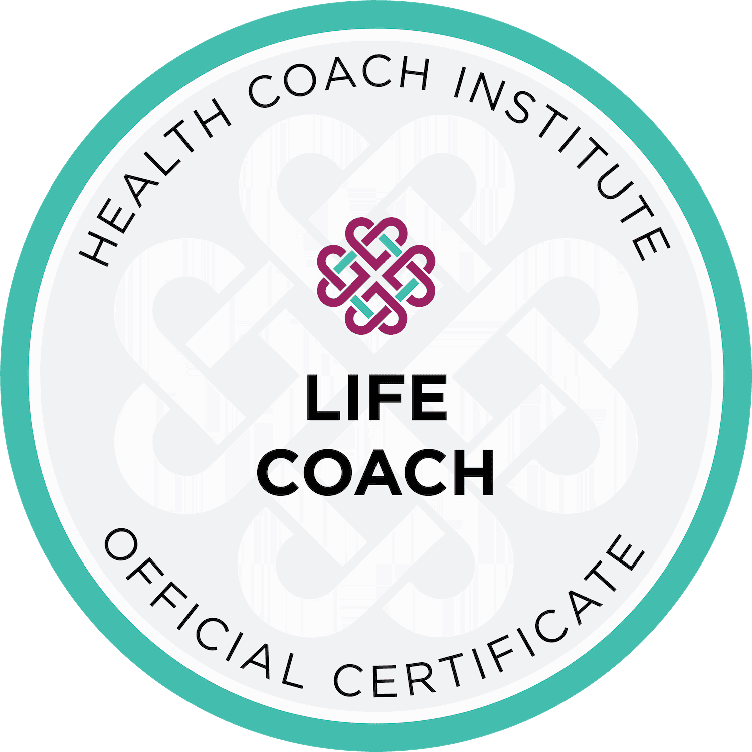 Board-certified health coach credential seal