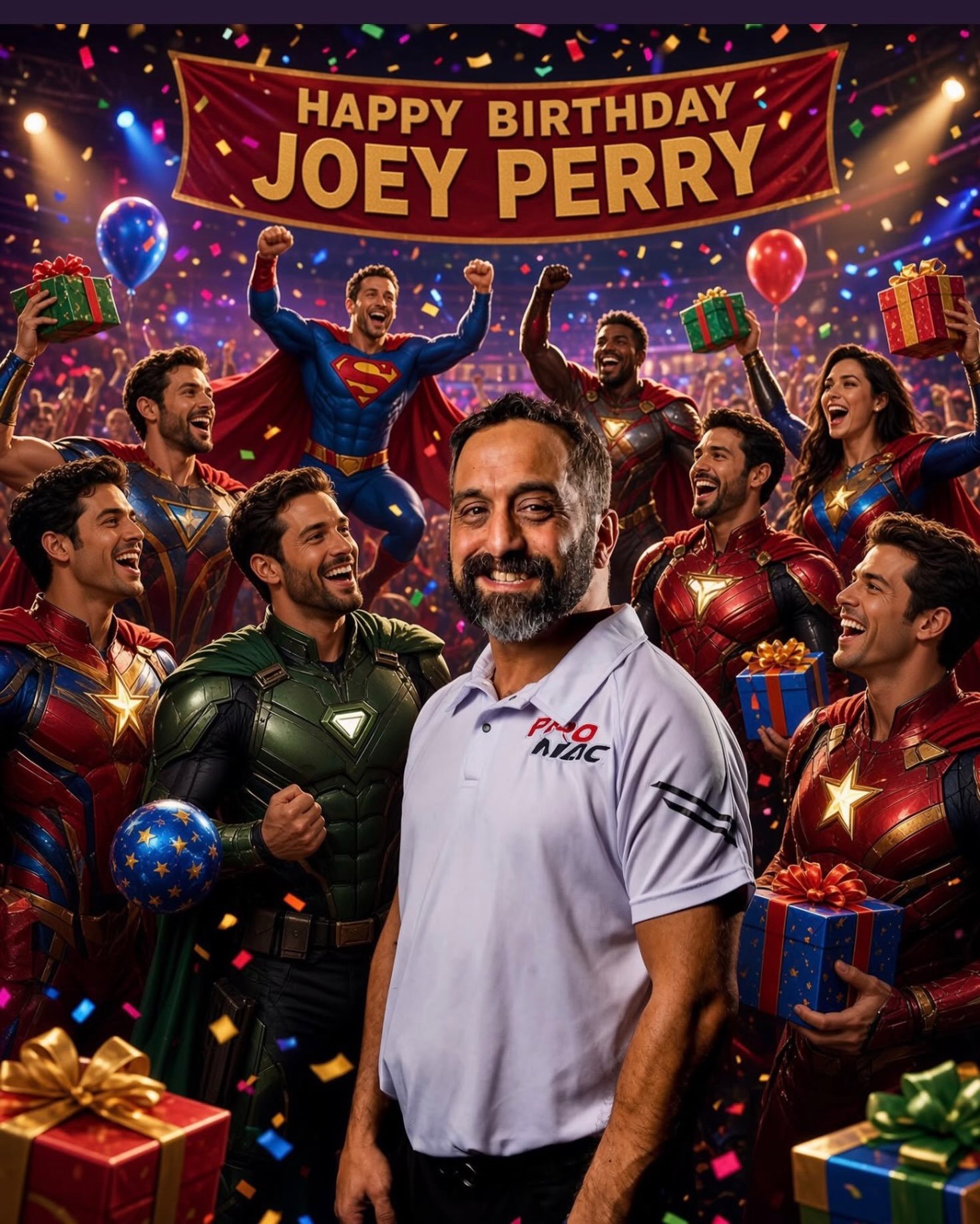 Happy Happy birthday to our very own Master @justjoeyperry!  Be sure to stop by and have a treat to celebrate him today! 🎉🥳🦸&zwj;♂️🎉