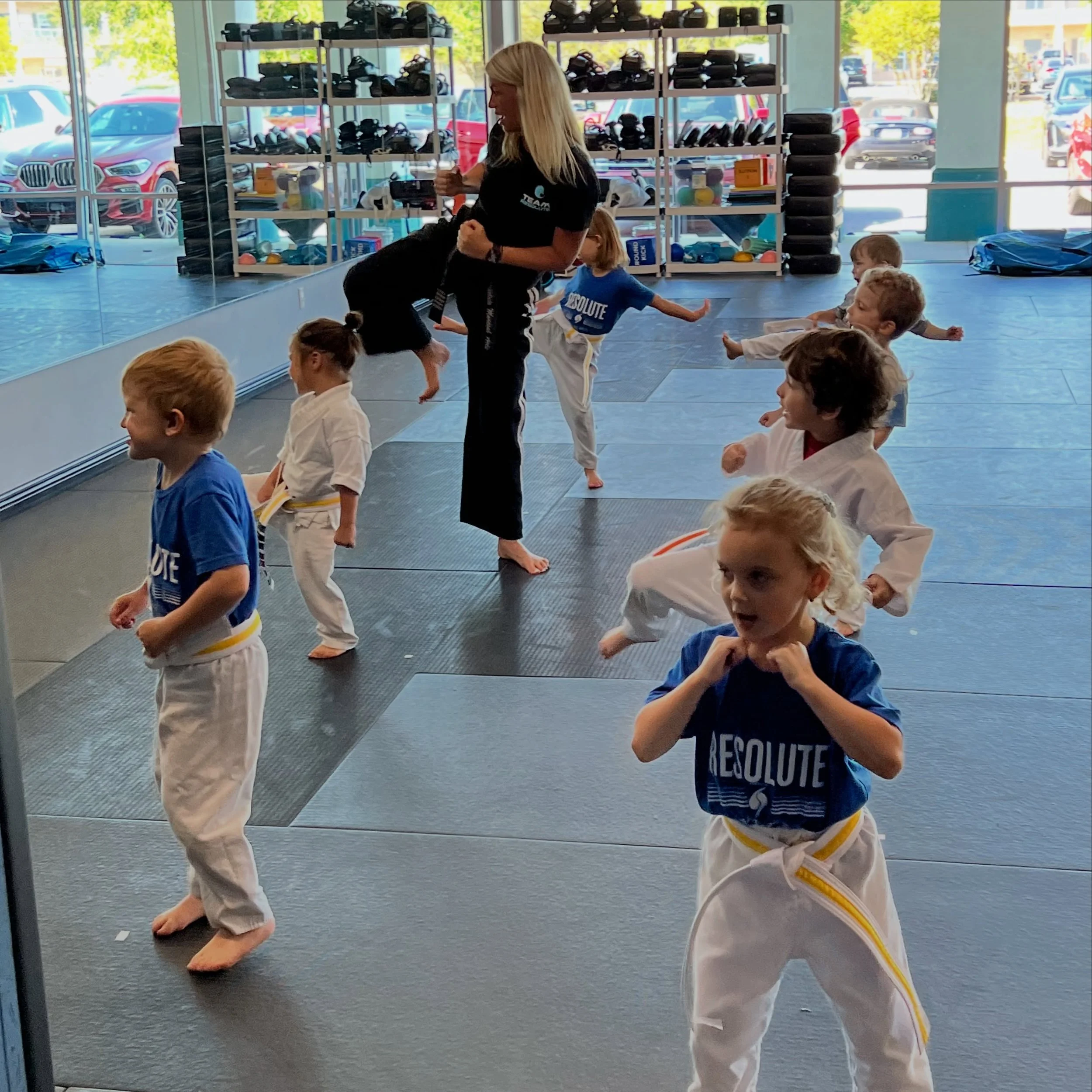 Every day ☀️ Our award winning children&rsquo;s martial arts program helps to guide young students with positive encouragement, respect and tons of FUN ! - www.resolutemartialarts.com