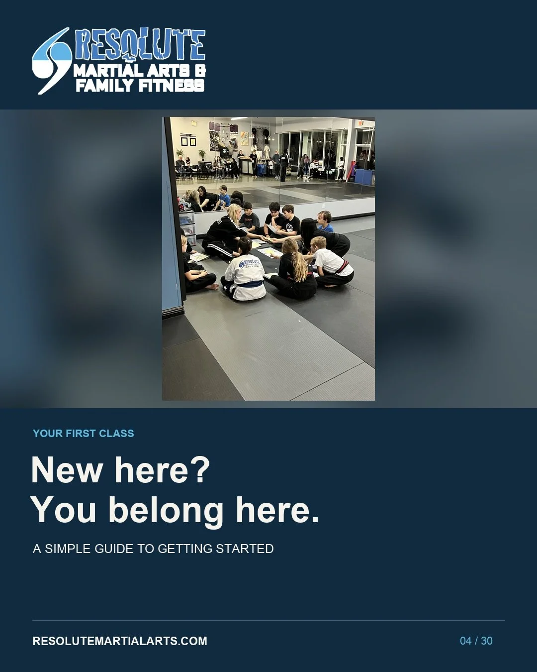 Trying something new can feel like a big step. Your first visit is a chance to meet the instructors, see the academy, and experience class. Beginners are welcome. Wear comfortable athletic clothes and bring water. Swipe for a simple guide, then explo