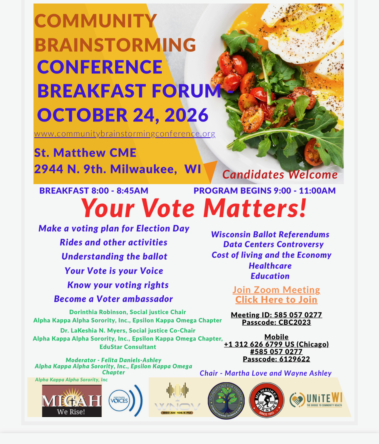 Community brainstorming conference - st. matthews cme