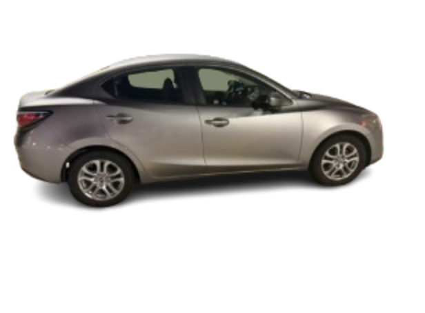Silver Scion iA rental car