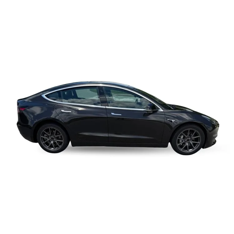 Black Tesla Model 3 rental car