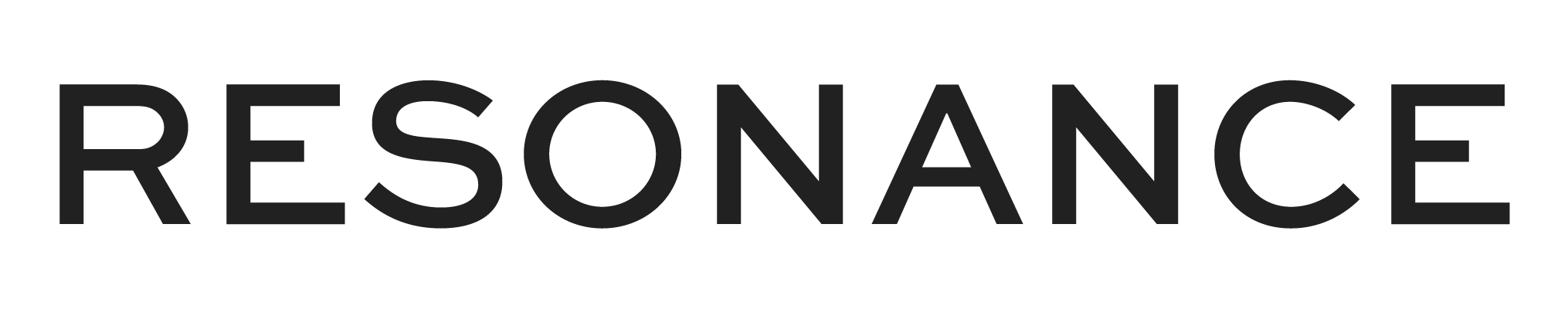 Resonance logo in black text on a white background