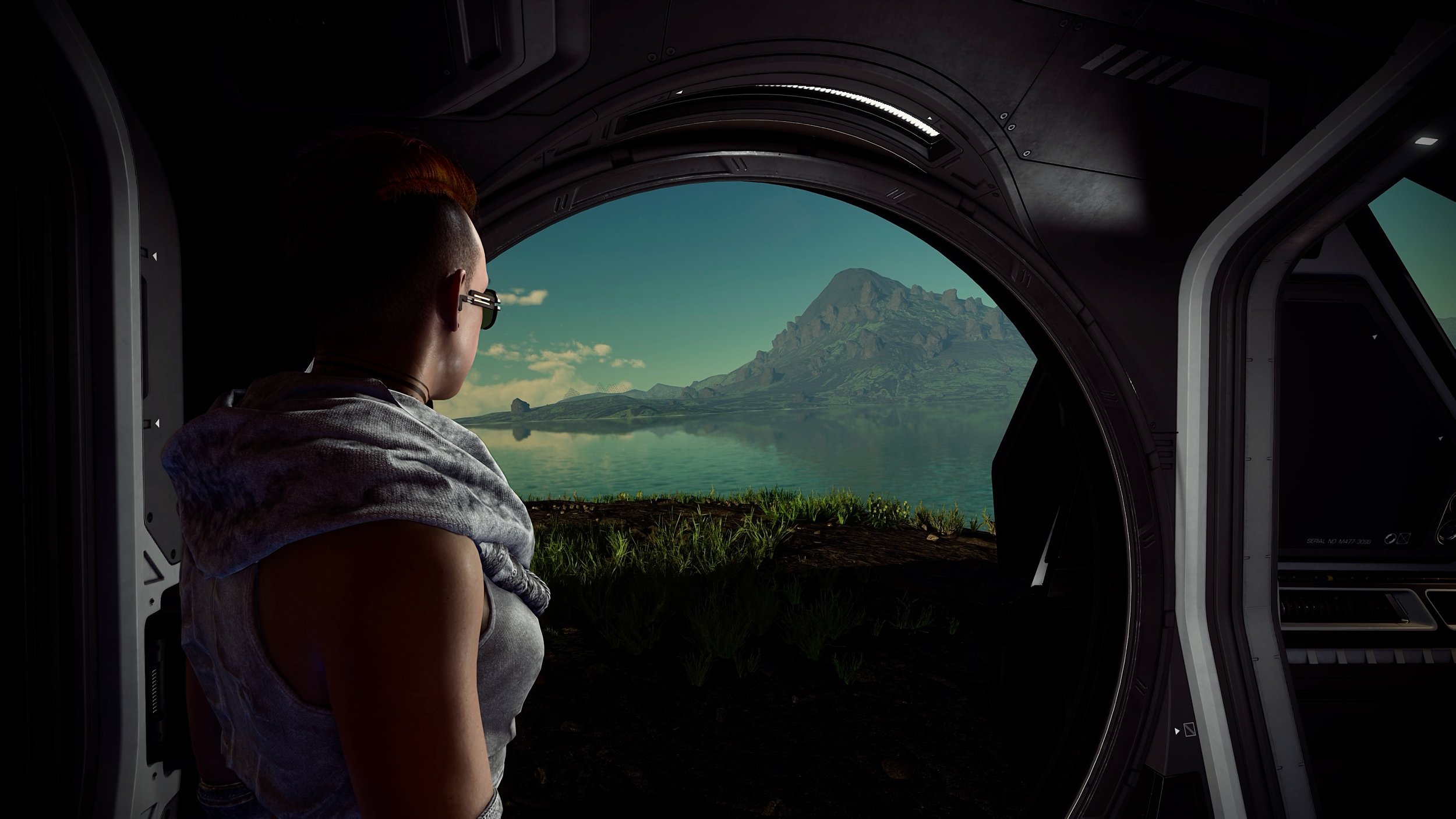 When you forget that you landed planet side logged out and wake up to this incredible view.  Simply unbelievable and breathtaking moment start your day in a video game. #starcitizen #RSI #VirtualPhotography #Gaming @robertsspaceind