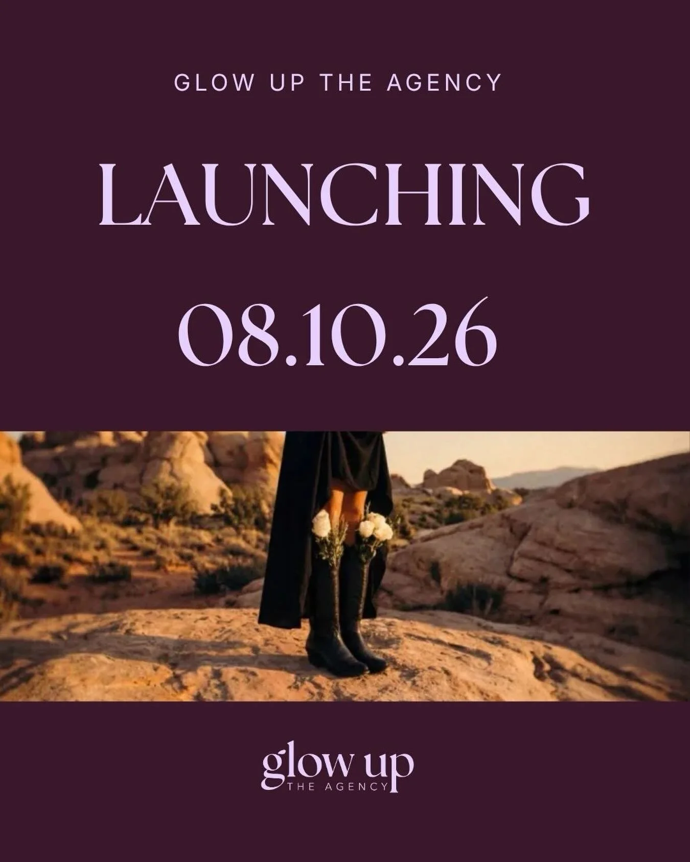 IT&rsquo;S OFFICIAL. ✨

We&rsquo;ve been building behind the scenes&hellip;

BUILDING
CREATING
TRANSFORMING 

Get ready for the REVEAL.

GLOW UP THE AGENCY &bull; 08.10.26