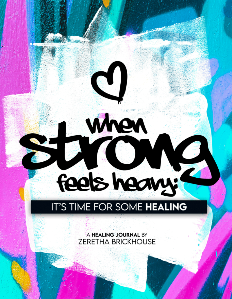When Strong Feels Heavy – Guided Healing Journal (Instant Download)
