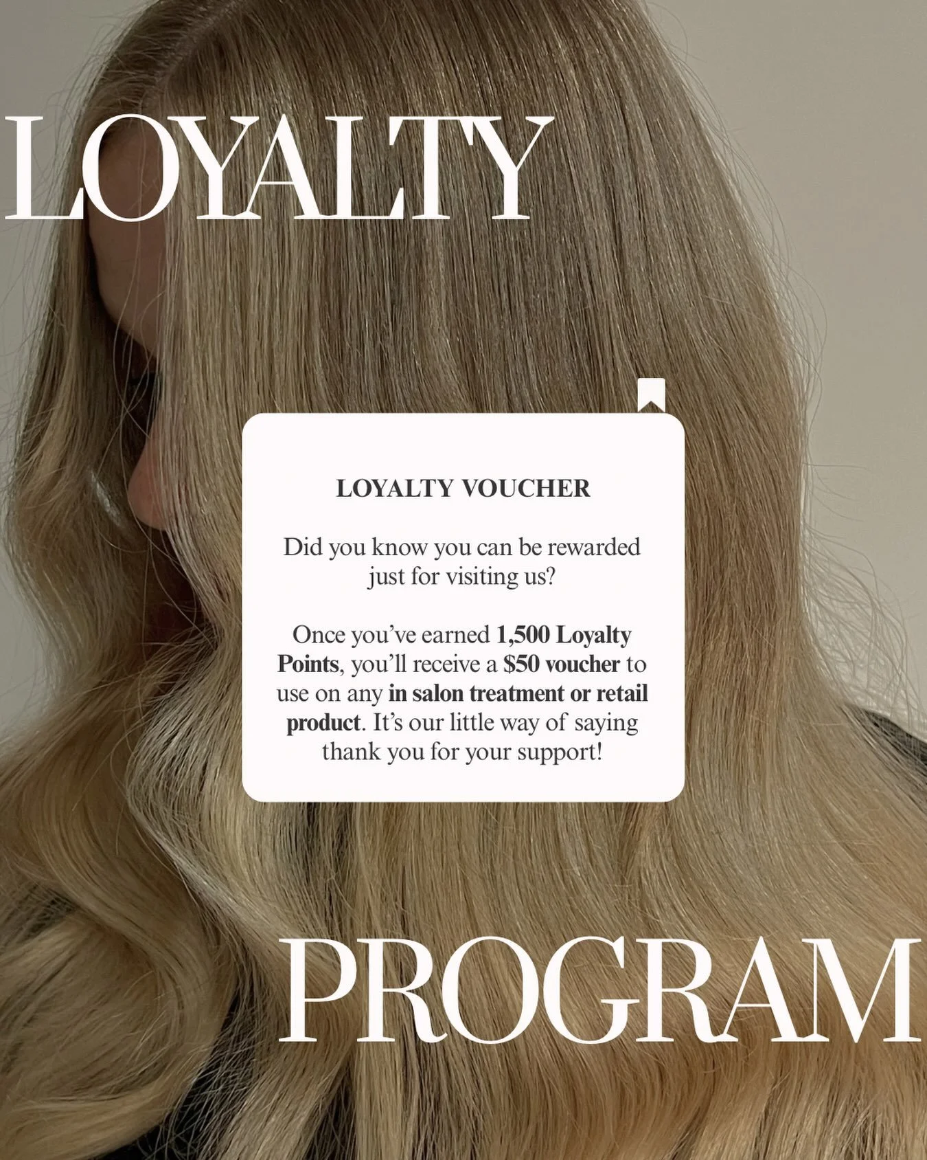 Your salon visits come with perks 👀