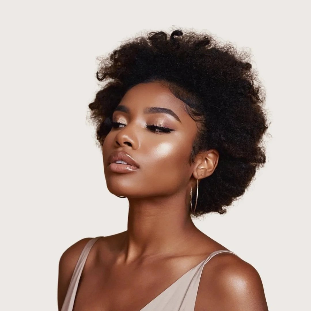 Short natural textured hair care at Iconique Hair Salon, Whitby, Ontario. Specialist textured hair salon serving Durham Region, Ajax,  Whitby, Pickering, Clarington, Bowmanville and Oshawa. Opening October 2026.