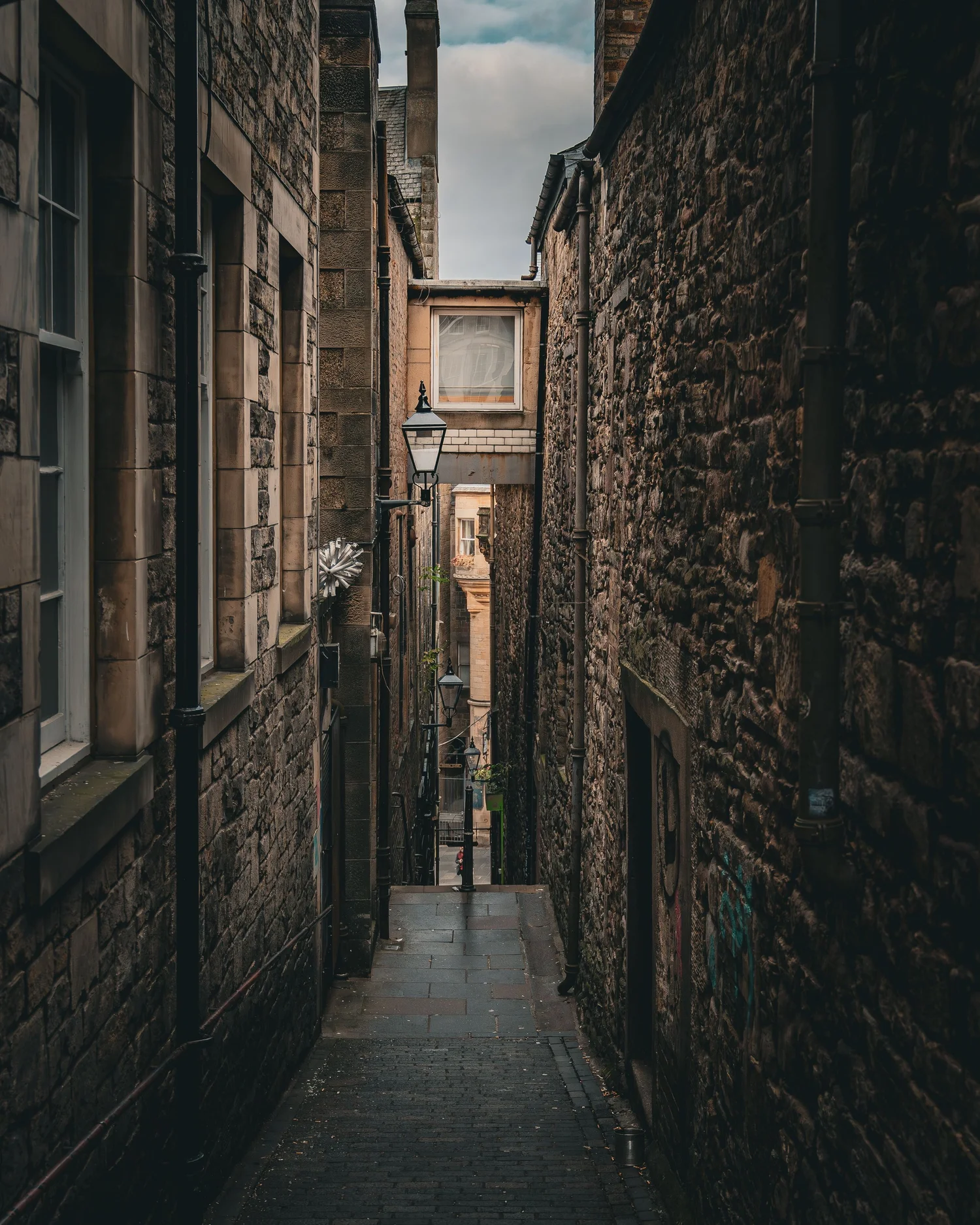 A traditional Edinburgh Old Town close