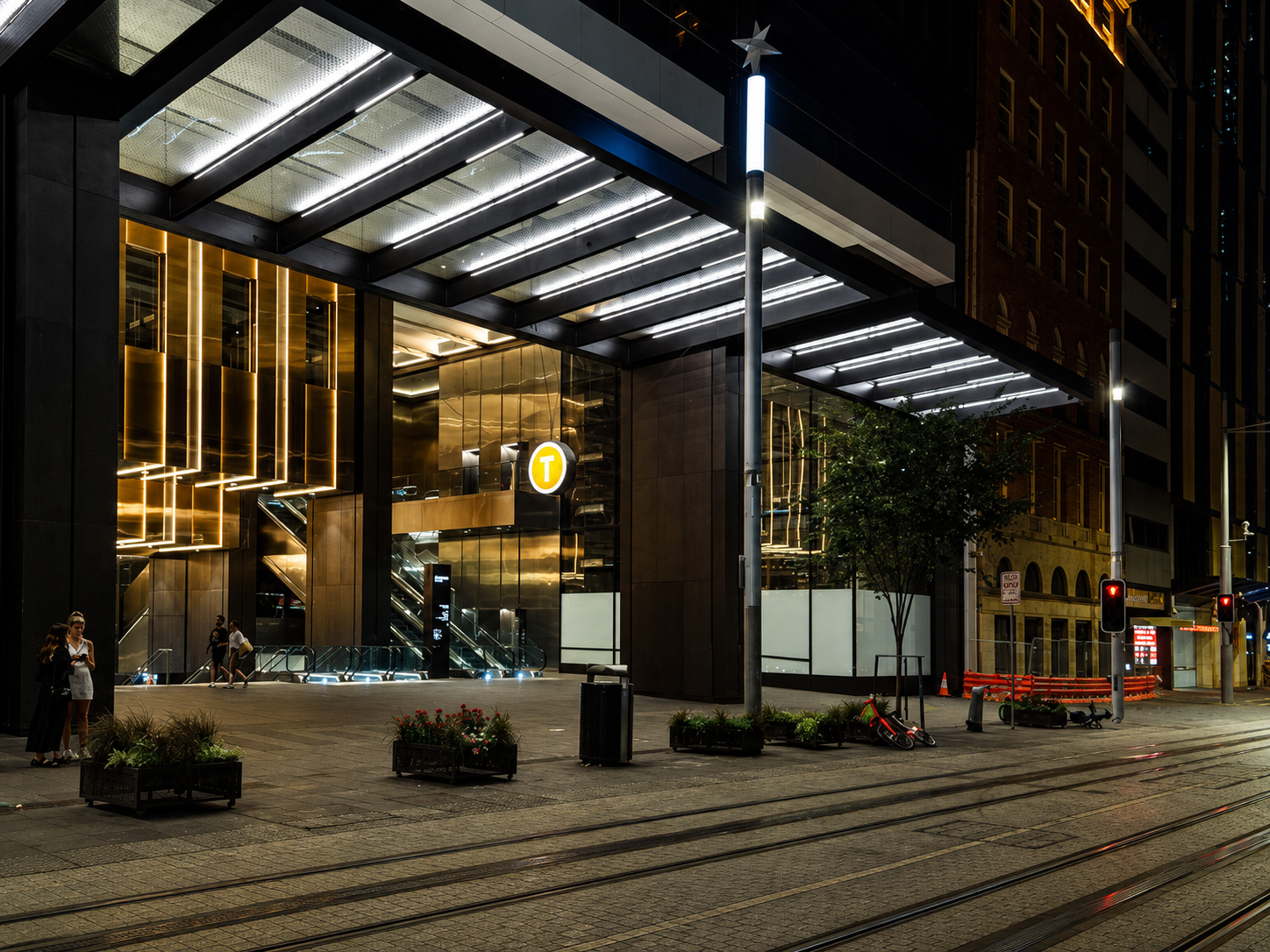 George Street entrance to Wynyard Station at Brookfield Place Sydney