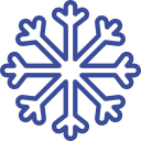 Blue snowflake