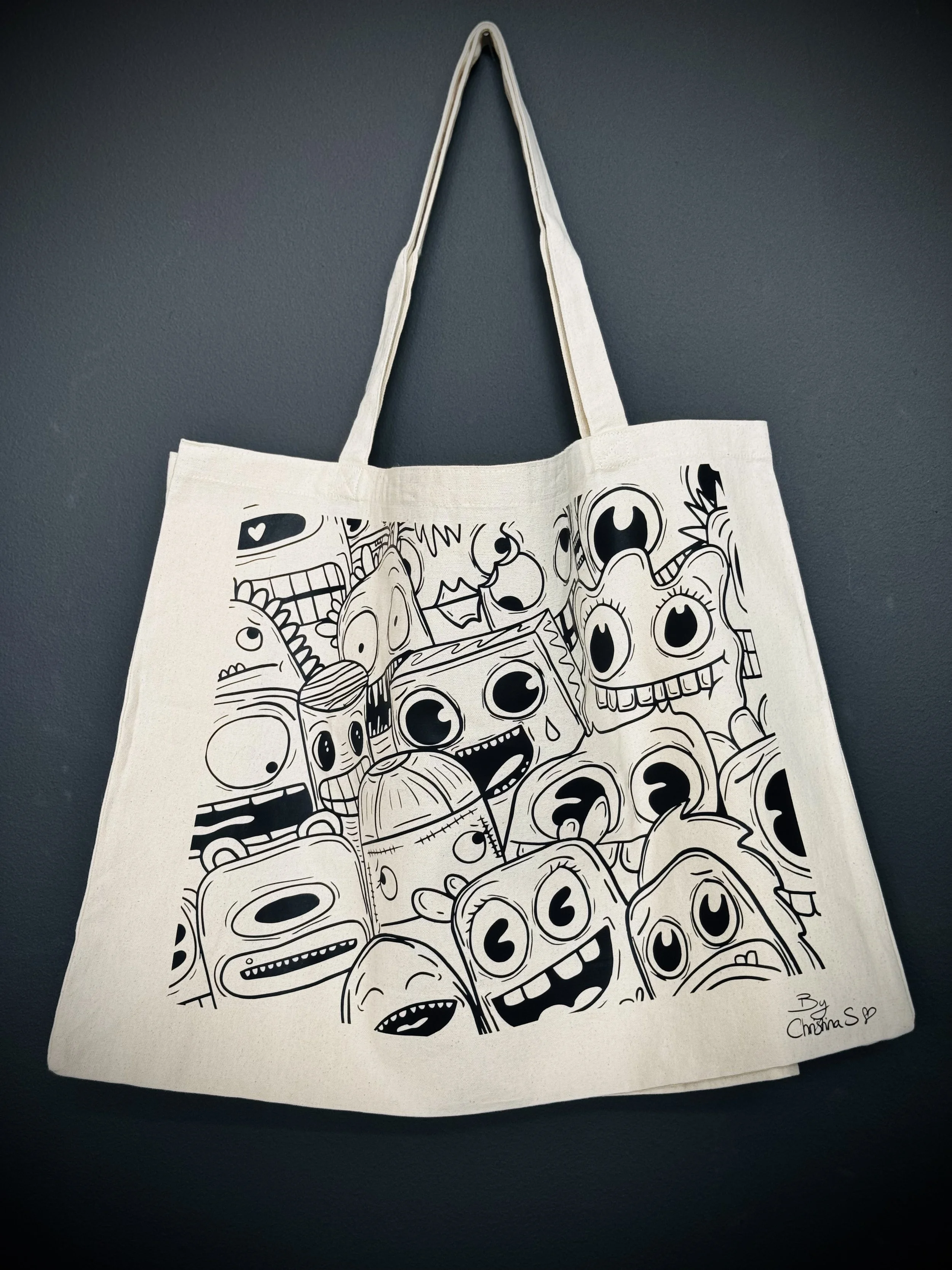 Tøyveske med kunstmotiv- Lys
