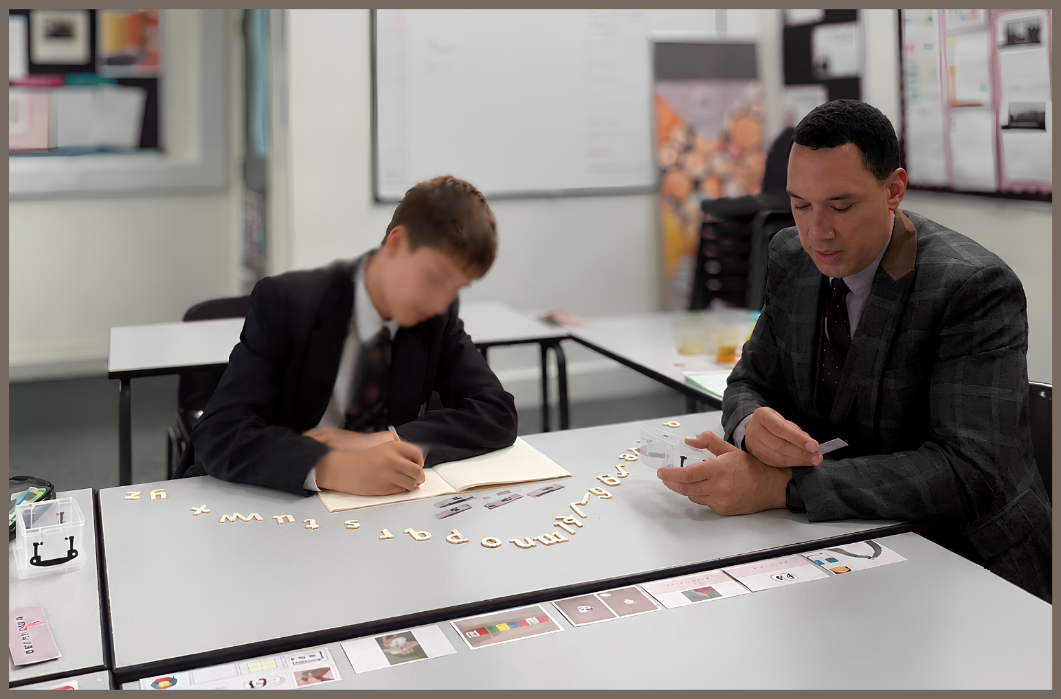Specialist dyslexia assessment taking place between an assessor and a student in Lancaster, Cumbria and the North West