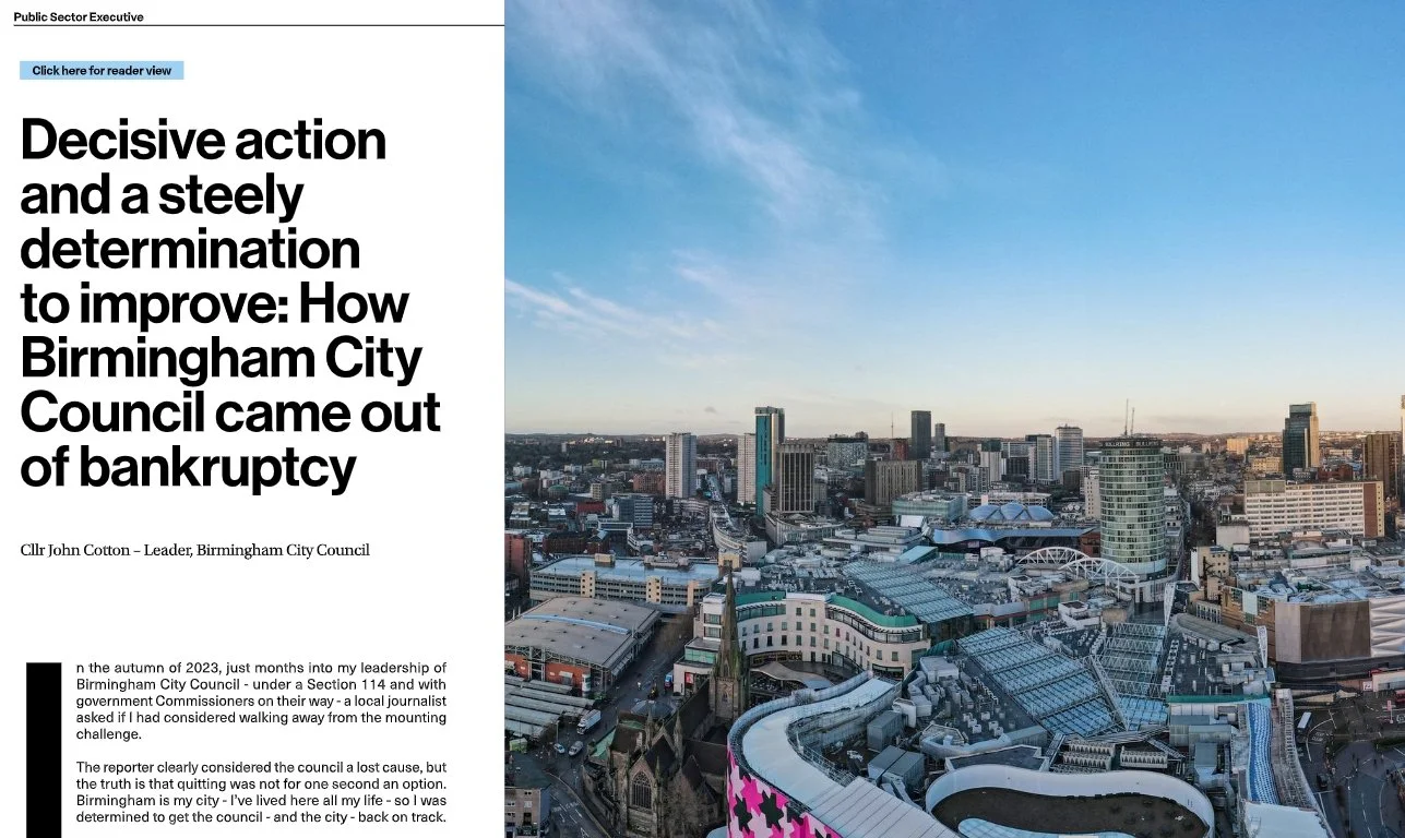 How Birmingham City Council came out of bankruptcy 