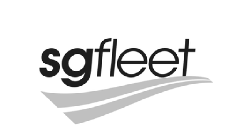 SG Fleet logo with stylized gray lines underneath