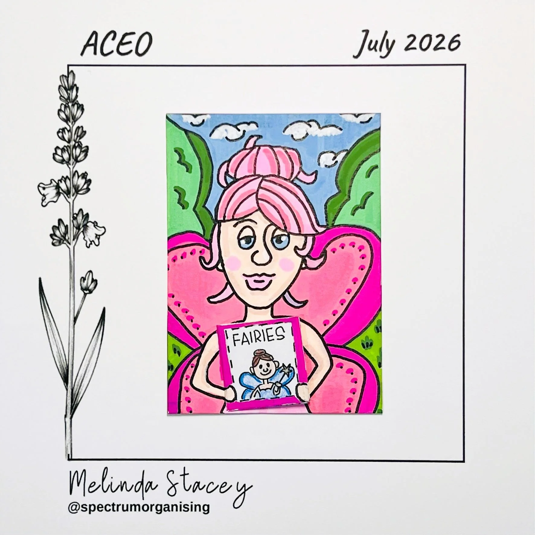Tiny Book ACEO - Fairy- 01/01