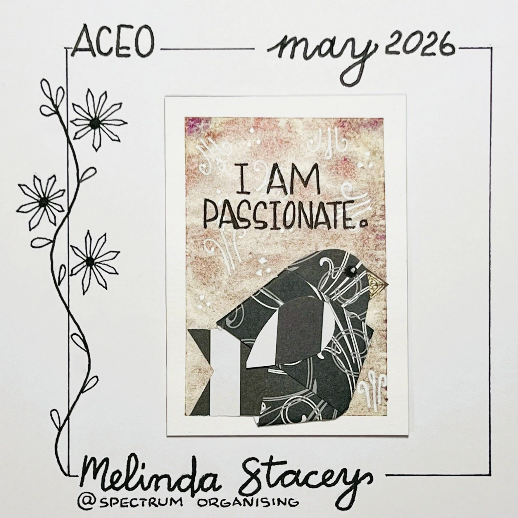 Birdy Affirmation ACEO - I Am Passionate - 21/40
