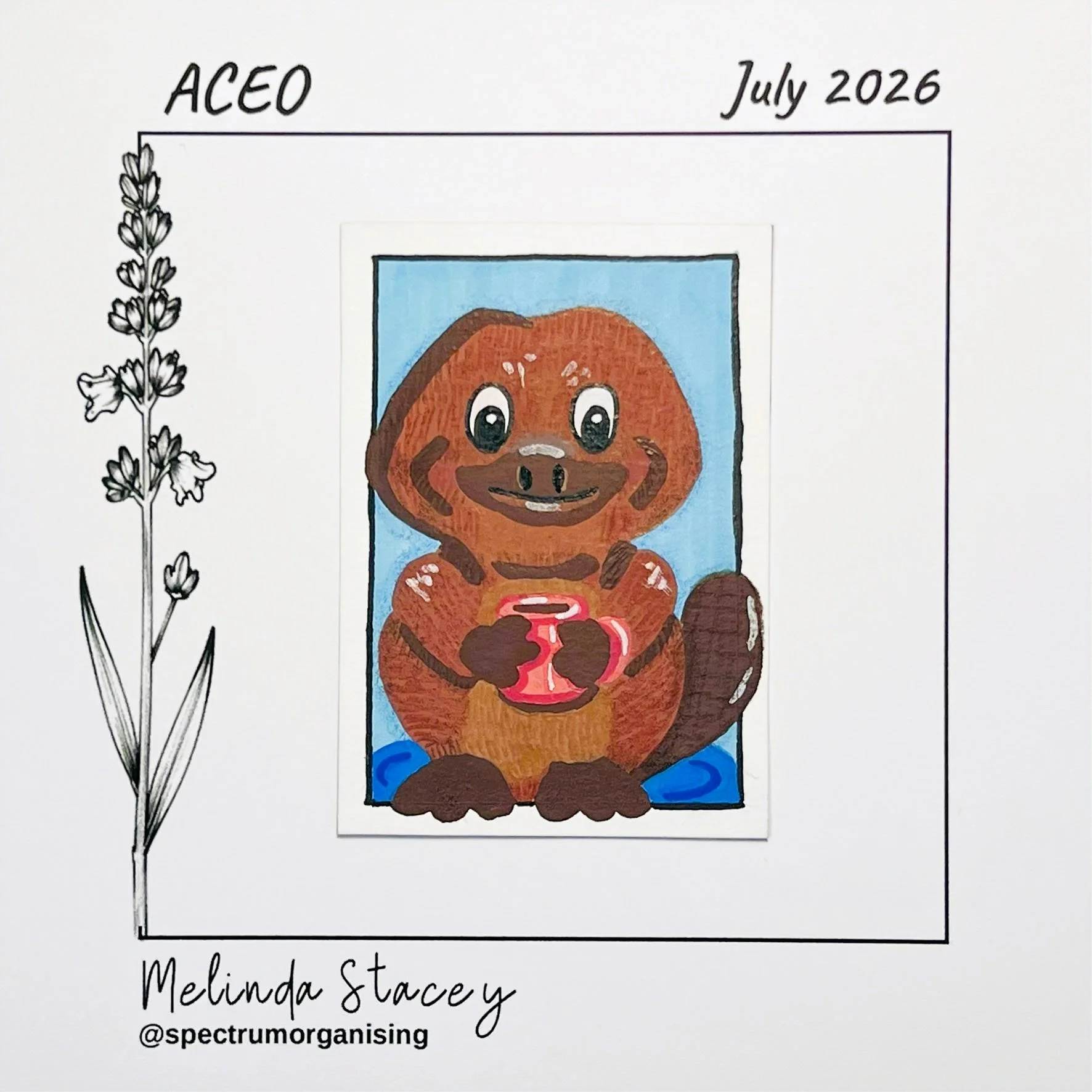 Cosy Australiana ACEO - Platypus - 01/01