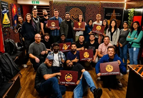 Work team at an Escape London corporate event
