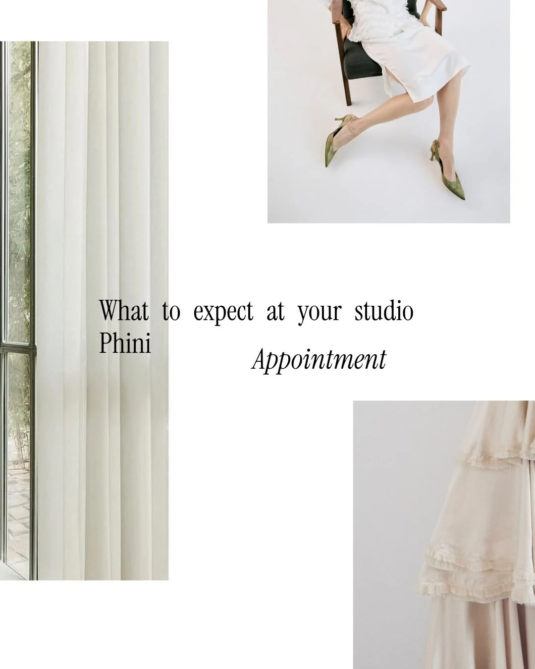 Here&rsquo;s what to expect at your studio appointment with us. 

Completely tailored to you. Bespoke redesign in a relaxed environment. 

Book now to secure your appointment.