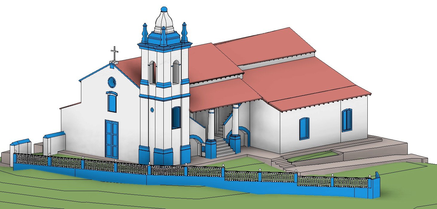 Capela em Magé - RJ
Levantamento por nuvem de pontos e modelagem digital da edificação.