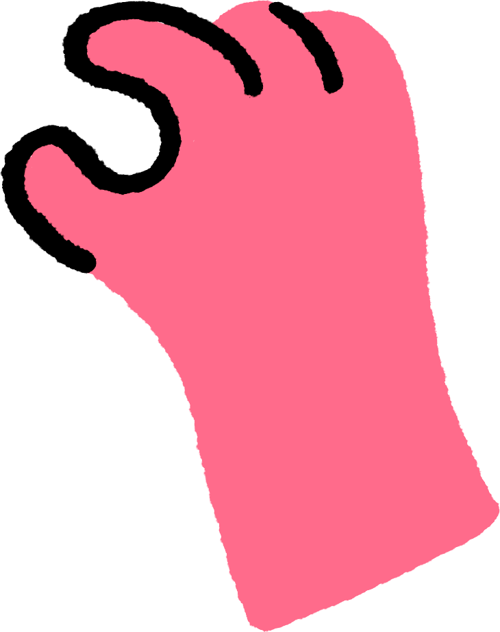 A sketch of a hand