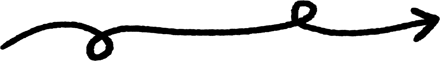 A sketchy arrow
