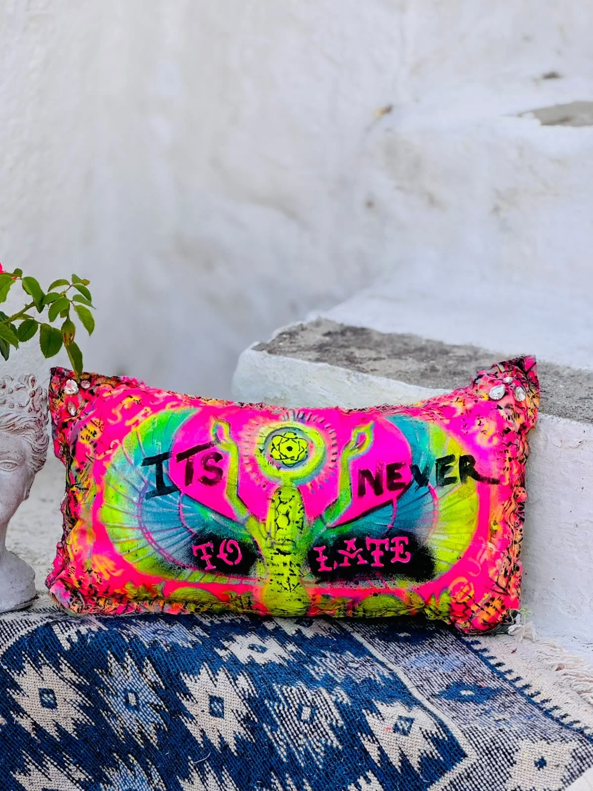 Never To Late Pillow