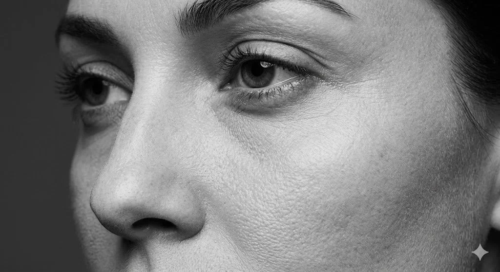 Woman with tired-looking skin