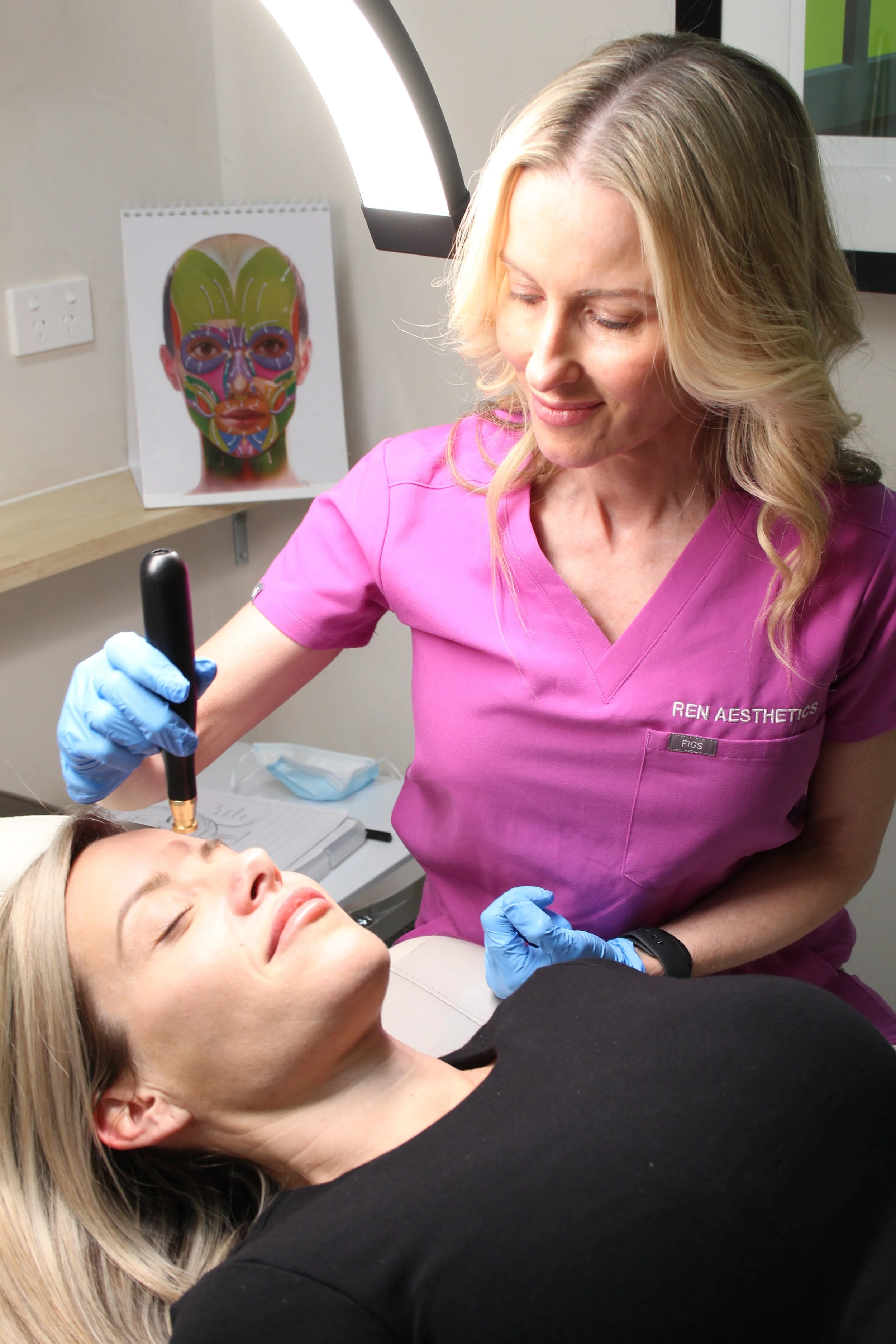 Facial treatment at Ren Aesthetics