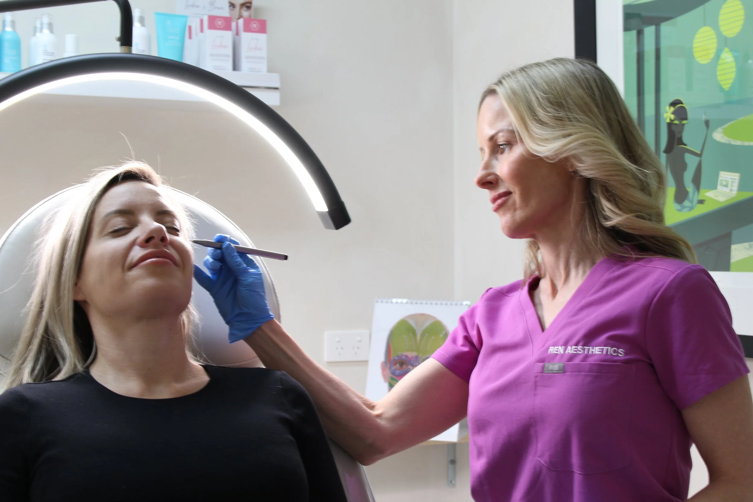 Facial assessment at Ren Aesthetics
