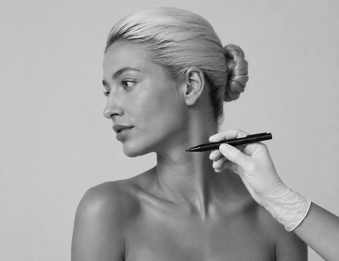 Jawline and neck assessment
