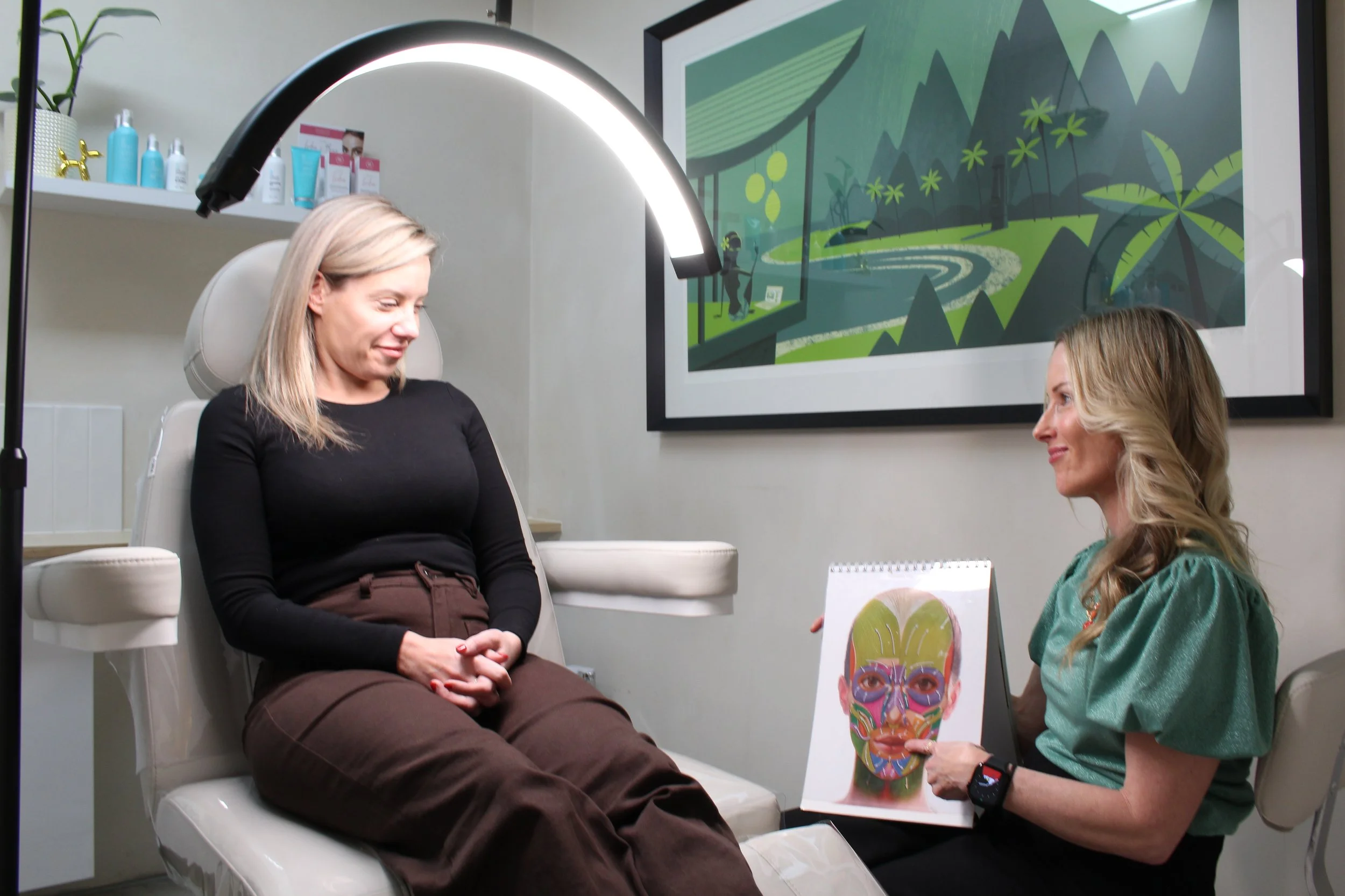 Client consultation at Ren Aesthetics