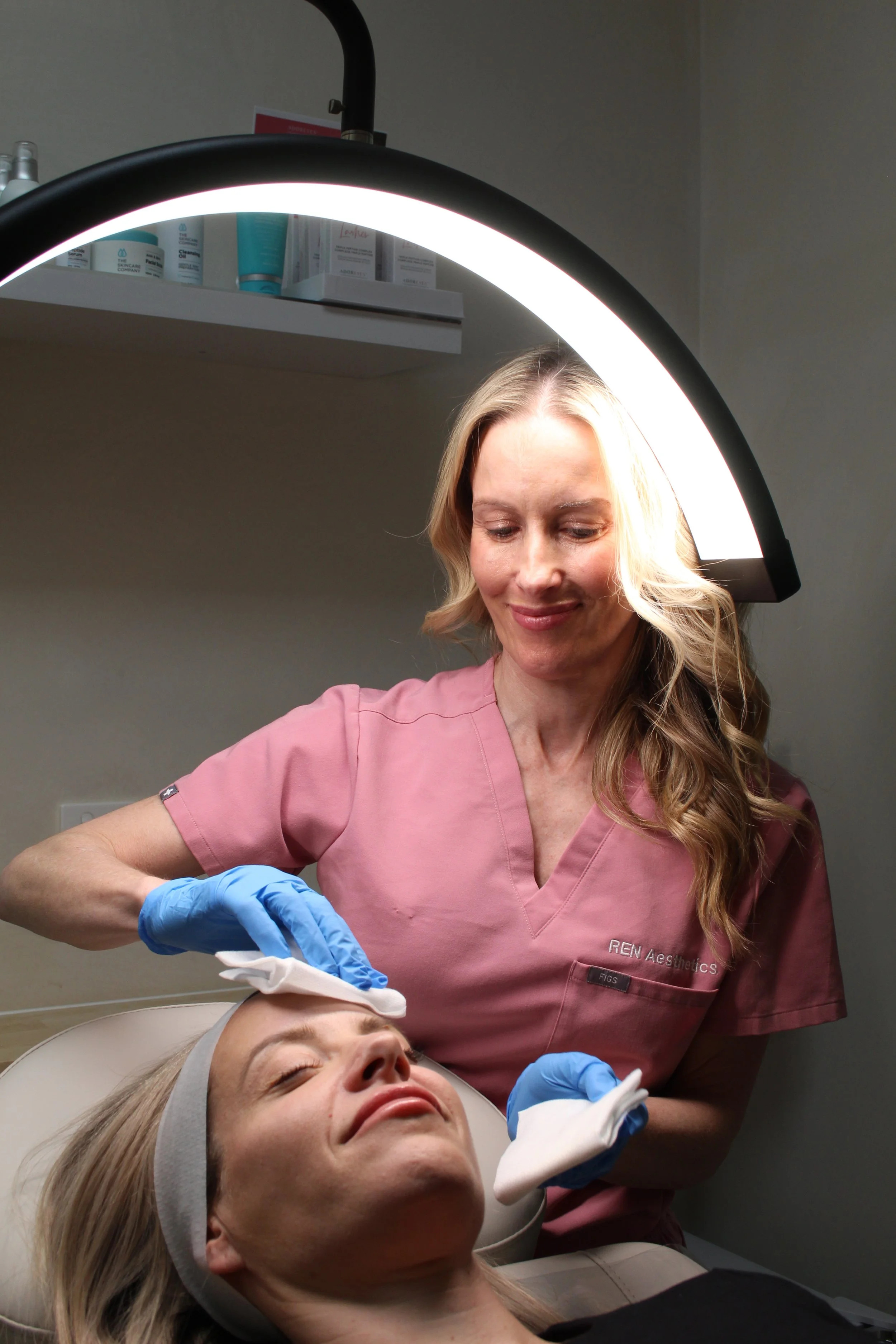 Skin-focused treatment moment