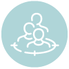 Icon of a person floating on a float in a pool