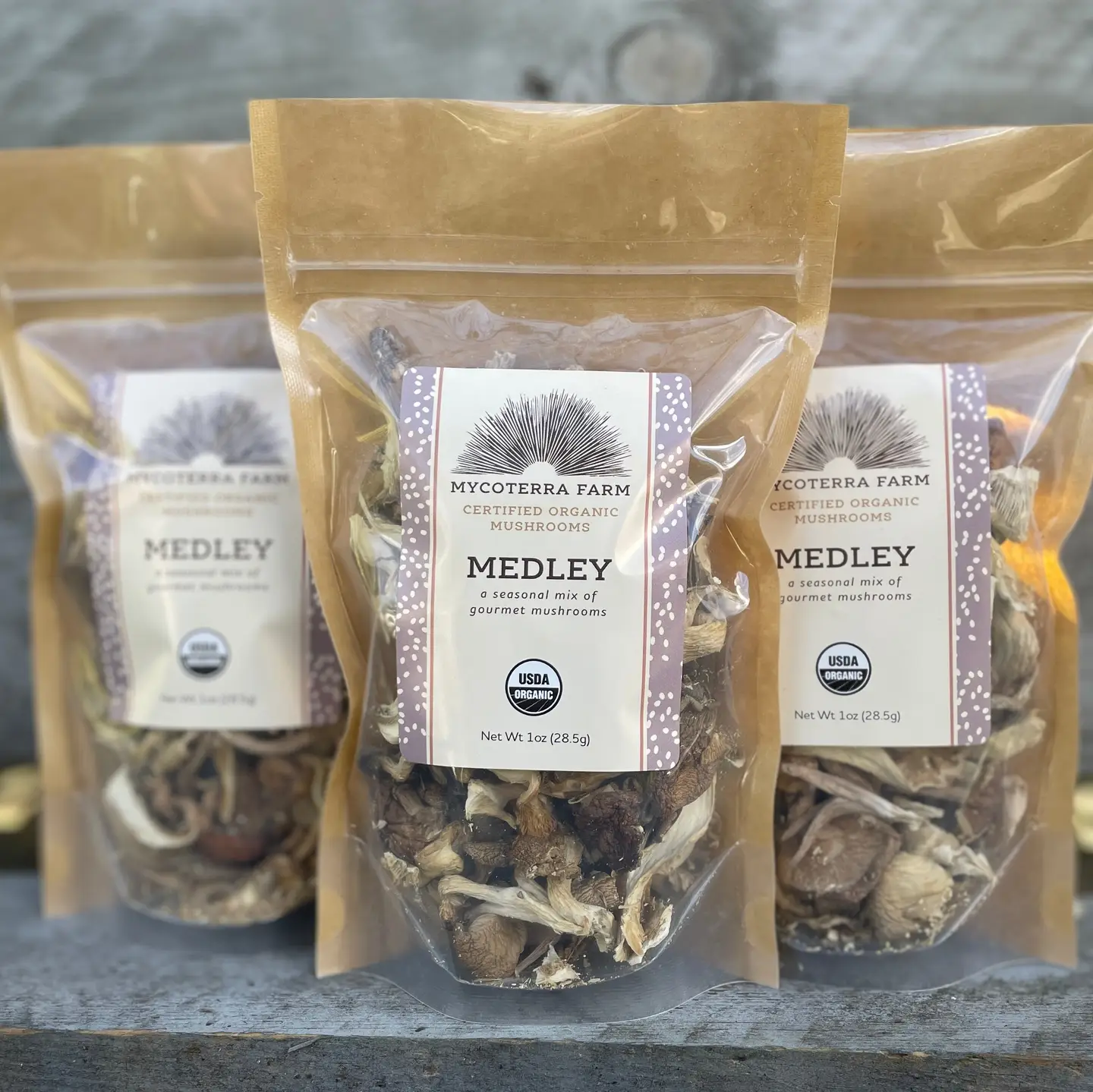 Certified Organic Dried Mushroom Medley