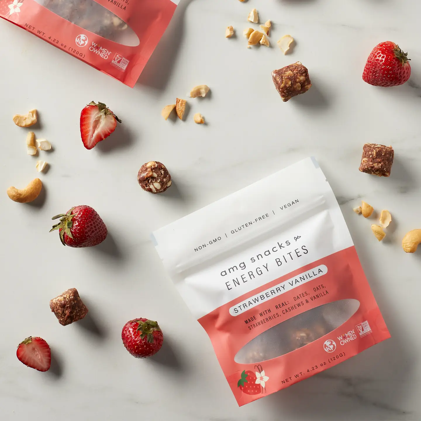 Strawberry Vanilla Energy Bite
